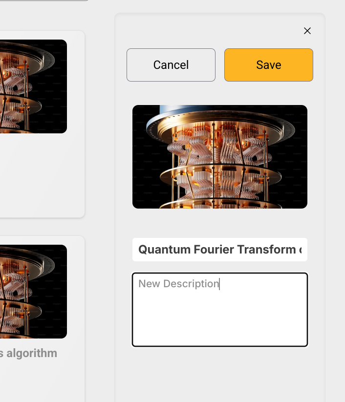 Renaming a circuit on the dashboard